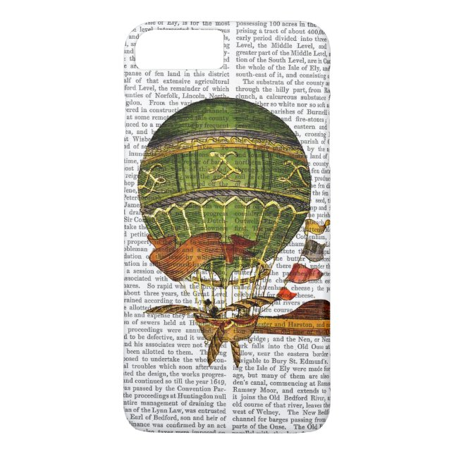 Capa Para iPhone, Case-Mate Verde de Balão de Ar Quente (Verso)