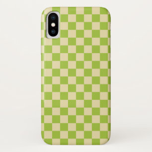Capa Para iPhone Da Case-Mate Verde-maçã e bege Checkered