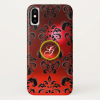 VERMELHO NEGRO RUBY GEMSTONE MONOGRAM