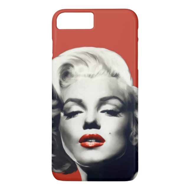 Capa Para iPhone, Case-Mate Vermelho nos lábios vermelhos Marilyn (Verso)