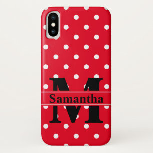 Capa Para iPhone Da Case-Mate Vermelho Retro Pontos Brancos, Personalizado