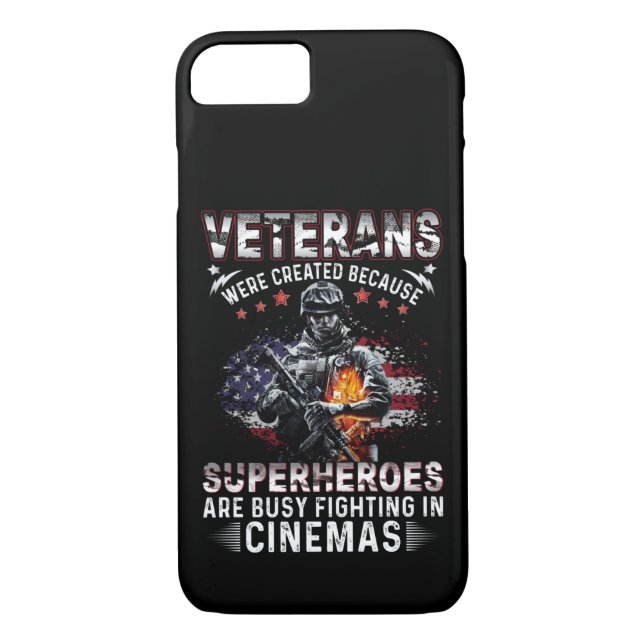 Capa Para iPhone, Case-Mate Veteranos Porque Super-Heróis Ocupados em Cinemas (Verso)