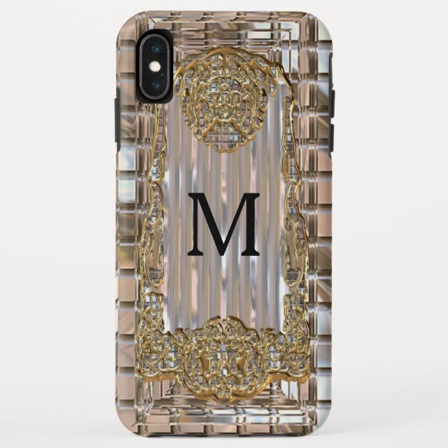 Capa Para iPhone, Case-Mate Vex Art Deco Monograma (Verso)