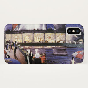 Capa Para iPhone X Viagem de Férias Antigas, Navio de Cruzeiro no Con