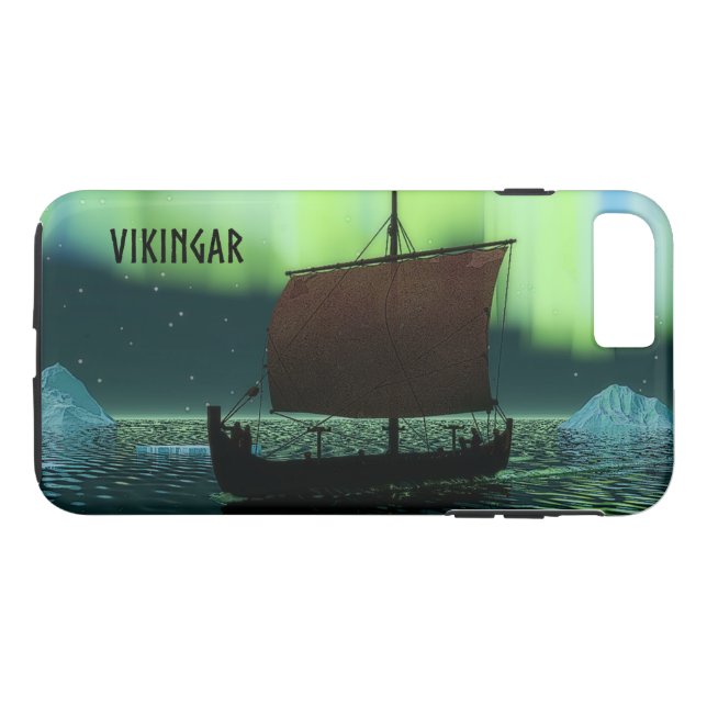 Capa Para iPhone, Case-Mate Viagem de navio sob luzes de Norte (Verso (Horizontal))