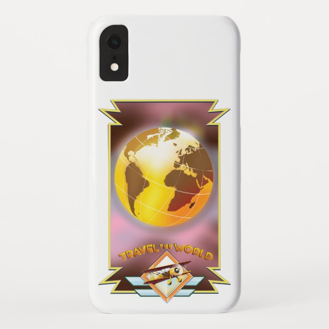 Capa Para iPhone, Case-Mate Viaje pelo Globo Dourado (Verso)