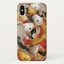 Vibrant Koi Harmony - Peixes Koi Japoneses Sem Cos