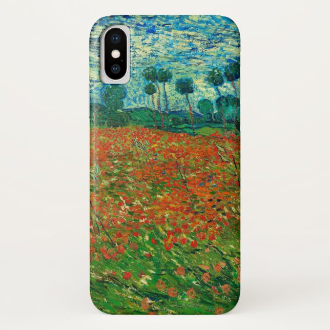 Capa Para iPhone, Case-Mate Vincent Van Gogh Poppy Campo de Belas Arte (Verso)
