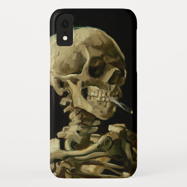 Capa Para iPhone, Case-Mate Vincent Van Gogh Skeleton com um cigarro em chamas (Verso)