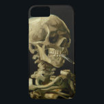 Capa iPhone 8/7 Vincent Van Gogh Skeleton com um cigarro em chamas<br><div class="desc">Vincent Van Gogh Skeleton com uma Capa de telefone de cigarro em chamas</div>