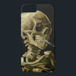 Capa iPhone 8/7 Vincent Van Gogh Skeleton com um cigarro em chamas<br><div class="desc">Vincent Van Gogh Skeleton com uma Capa de telefone de cigarro em chamas</div>