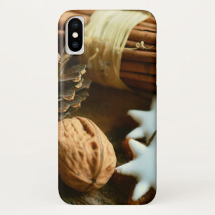 Capa Para iPhone Da Case-Mate Vinhetas e estrelas de canela natalina