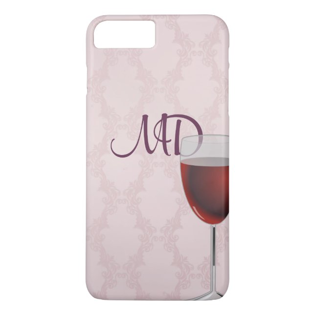 Capa Para iPhone, Case-Mate vinho e damasco cor-de-rosa (Verso)