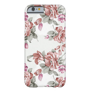Capa Barely There Para iPhone 6 Vintage Chic Shabby Girly Flowers