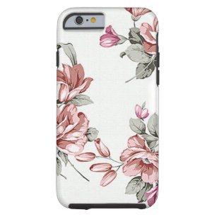 Capa Tough Para iPhone 6 Vintage Chic Shabby Girly Flowers