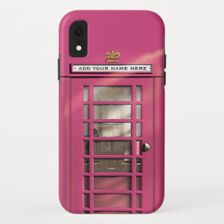 Capa Para iPhone Da Case-Mate Vintage cor-de-rosa feminino engraçado Londres