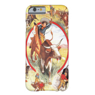 Capa Barely There Para iPhone 6 "Vintage Cowgirl" Caso do iPhone 6 Ocidental