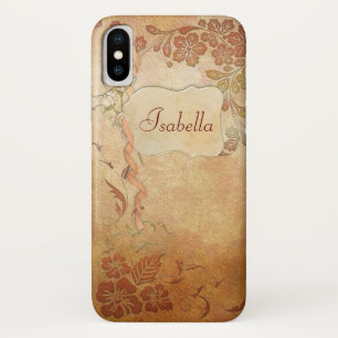 Capa Para iPhone Da Case-Mate Vintage Dourado Floral Personalizado