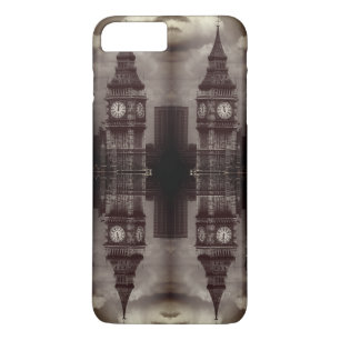 Capa iPhone 8 Plus/7 Plus Vintage England Torre poste de escritórios em Lond