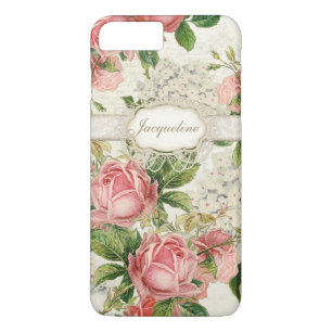 Capa Para iPhone Da Case-Mate Vintage English Rosa Lace n Hydrangea Floral Art