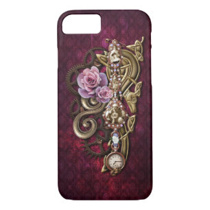 Capa iPhone 8/7 Vintage Floral Girly Steampunk