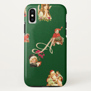 Capa Para iPhone Da Case-Mate Vintage jule, padrão de natal, vitoriano, art nou