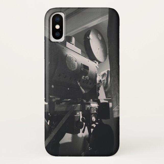 Capa Para iPhone, Case-Mate Vintage Movie Camera Impressão para fotografia (Verso)