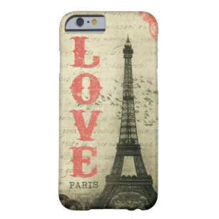 Capa Barely There Para iPhone 6 Vintage Paris