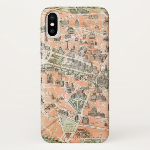 Capa Para iPhone Da Case-Mate Vintage Paris Map iPhone X Case