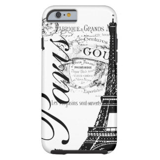 Capa Tough Para iPhone 6 Vintage Paris & torre Eiffel