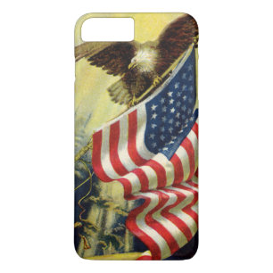 Capa Para iPhone Da Case-Mate Vintage Patriotismo, Patriótica Águia Americana Ba