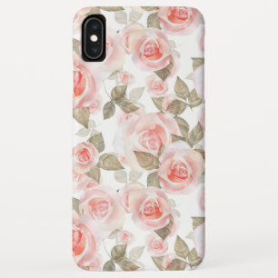 Capa Para iPhone Da Case-Mate Vintage Pink Roses Watercolor Floral