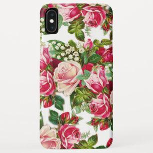 Capa Para iPhone Da Case-Mate Vintage verde rosa vermelha chique do país floral