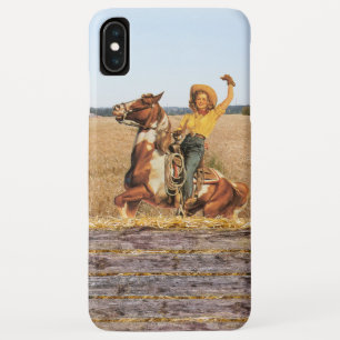 Capa Para iPhone Da Case-Mate Vintage Western Cowgirl Na Onda De Cavalo