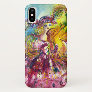 Capa Para iPhone X VIOLINISTA DE ARLECCHINA/Noite de Carnaval de Vene