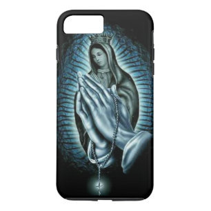 Capa Para iPhone Da Case-Mate Virgem Abençoada Mary Purple Prayer Rosary
