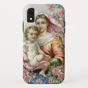 Capa Para iPhone Da Case-Mate Virgem Maria Bebê Jesus Vintage Religiosa Católi