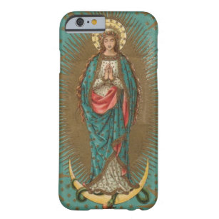 Capa Barely There Para iPhone 6 Virgin do católico de Mary da mãe de Guadalupe