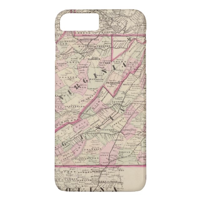 Capa Para iPhone, Case-Mate Virgínia e West Virginia (Verso)