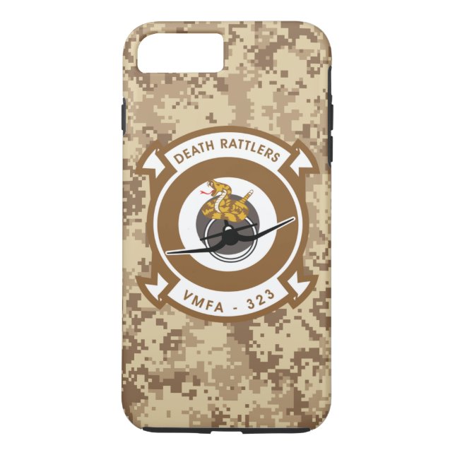 Capa Para iPhone, Case-Mate VMFA-323 morte Rattlers "Camo marinho " (Verso)