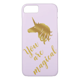 Capa iPhone 8/7 Você é Dourado e Lilac Case