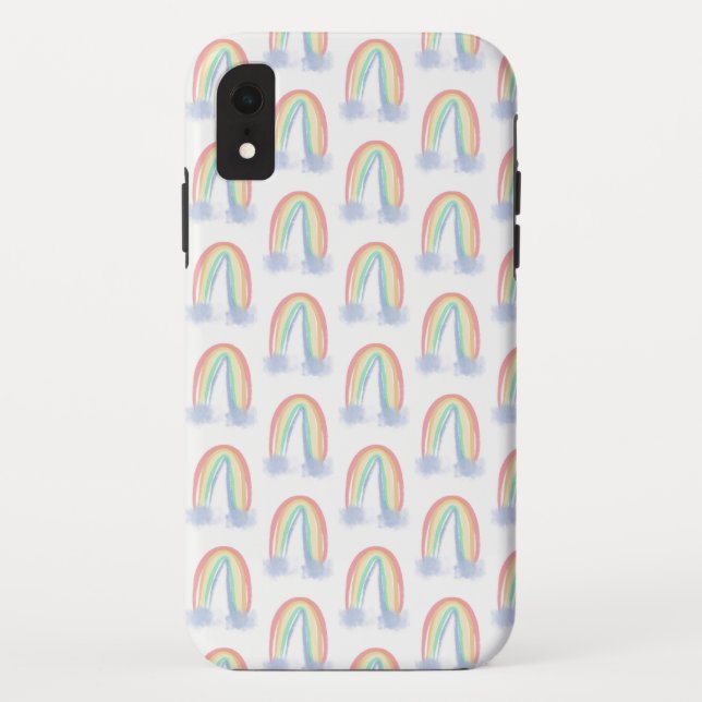 Capa Para iPhone, Case-Mate Você é meu arco-íris pintado à aguarela sol  (Verso)