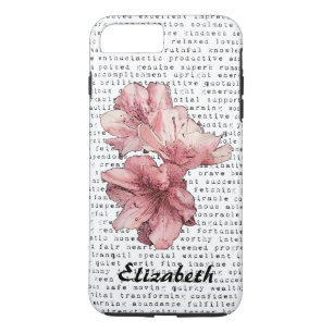 Capa iPhone 8 Plus/7 Plus Você é minha inspiração Palavras Typografia Flor R