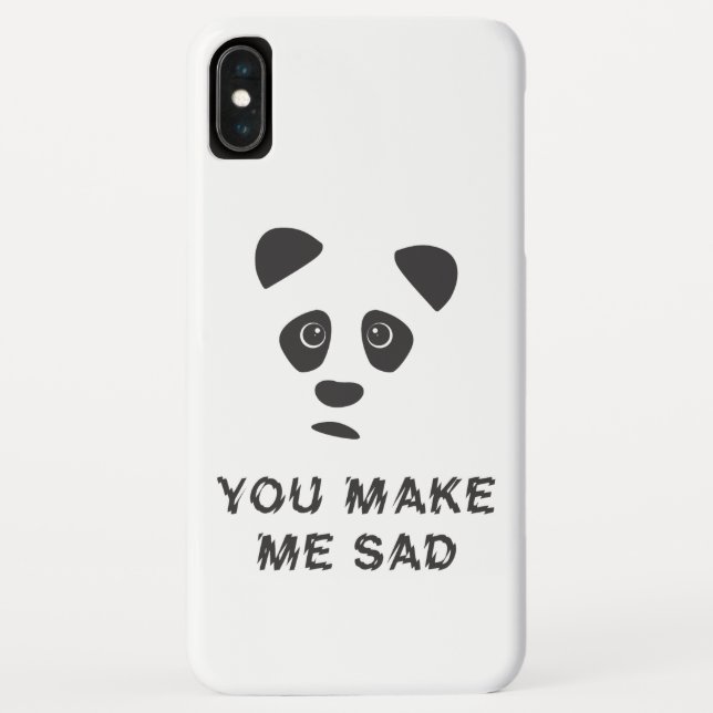 Capa Para iPhone, Case-Mate Você me deixa triste. Panda triste. (Verso)