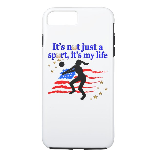 CAPA PARA iPhone, Case-Mate  VOLLEYBALL LIFE USA FLAG DESIGN (Verso)