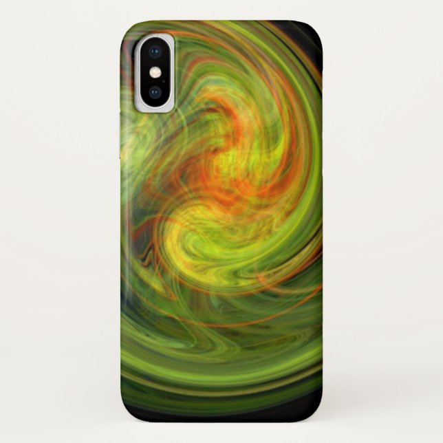 Capa Para iPhone, Case-Mate VORTEX LUMINOSO, amarelo vibrante (Verso)