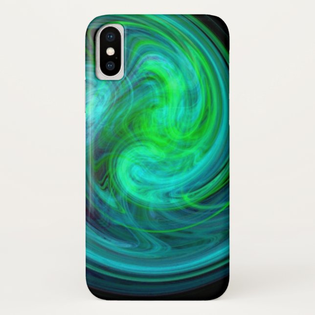 Capa Para iPhone, Case-Mate VORTEX LUMINOSO, azul vibrante (Verso)