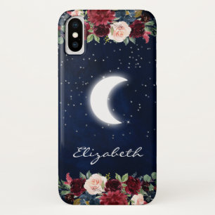Capa Para iPhone Da Case-Mate Watercolor Burgundy Floral Celestial