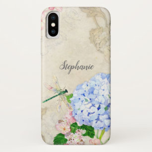 Capa Para iPhone Da Case-Mate Watercolor English Garden, Blue n Pink Hydrangas
