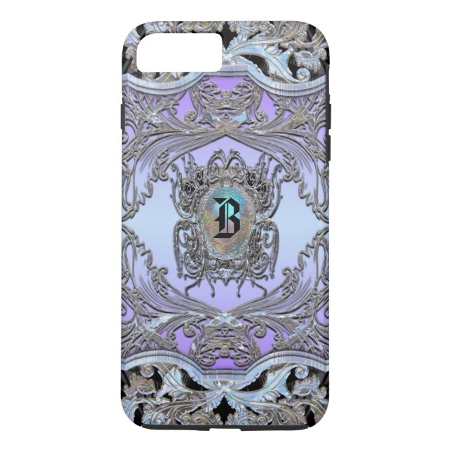 Capa Para iPhone, Case-Mate Wayde Hill Chic Victorian Monograma (Verso)